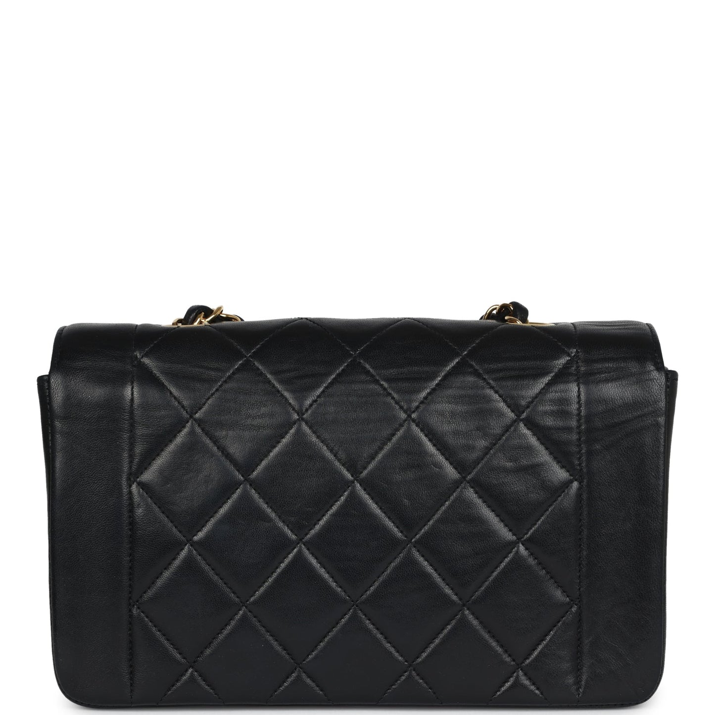 Chanel Small Diana Flap Bag Black Lambskin Gold Hardware