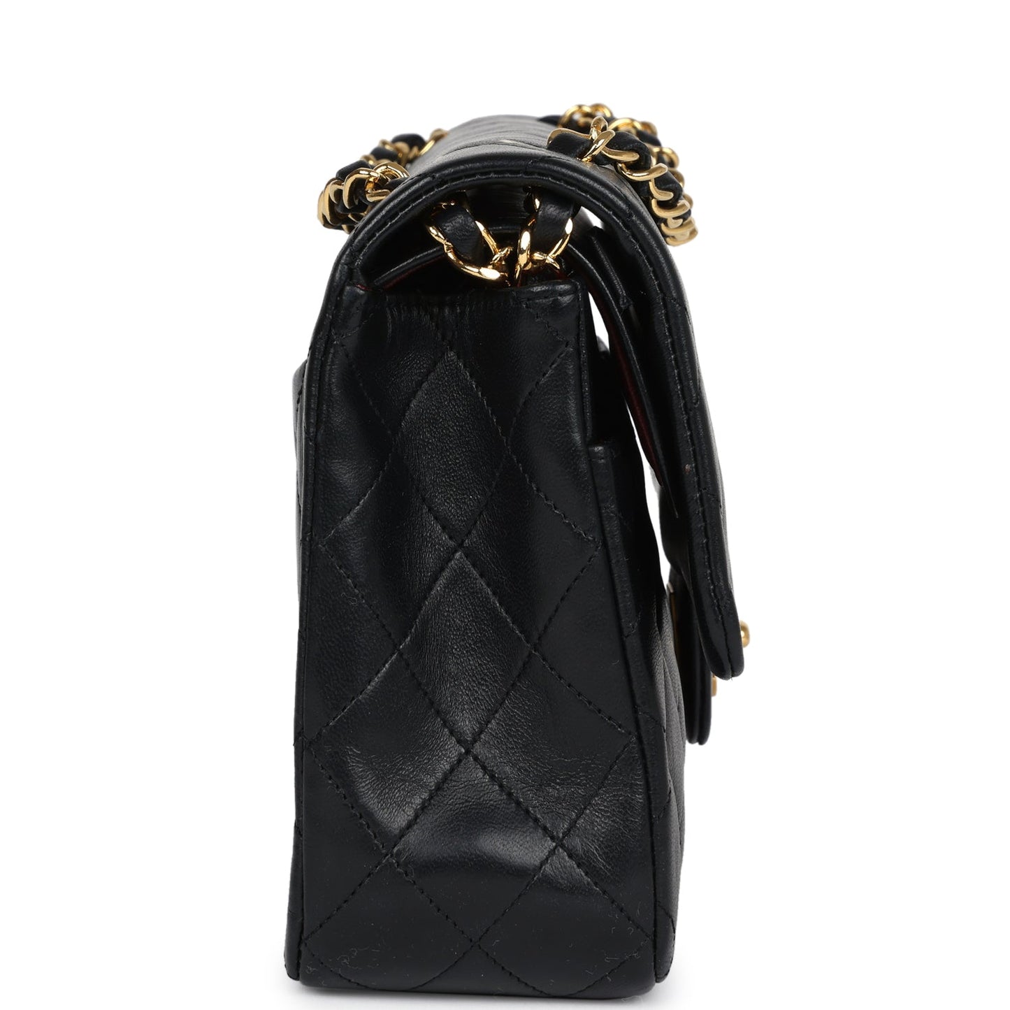 Chanel Medium Classic Double Flap Bag Black Lambskin Gold Hardware