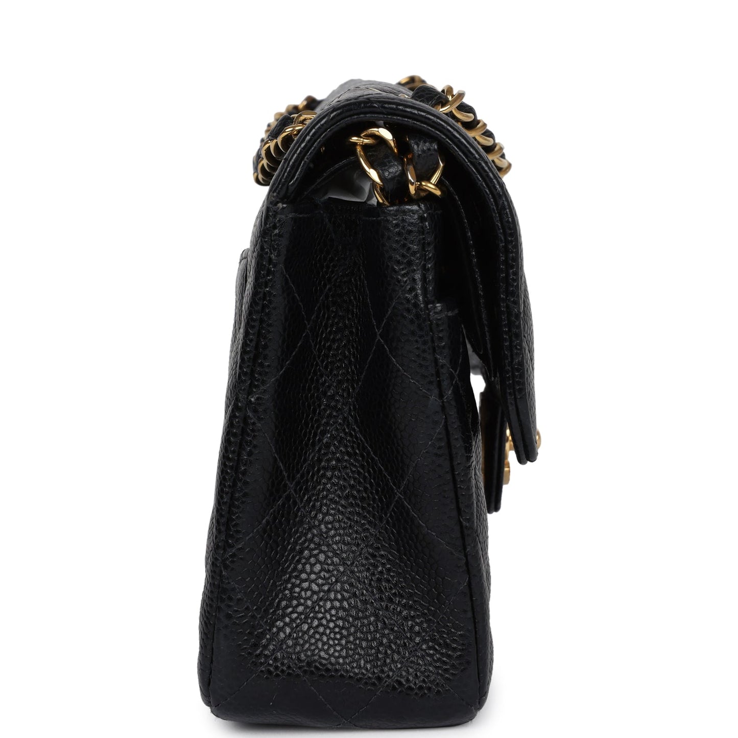 Chanel Small Classic Double Flap Black Caviar Gold Hardware