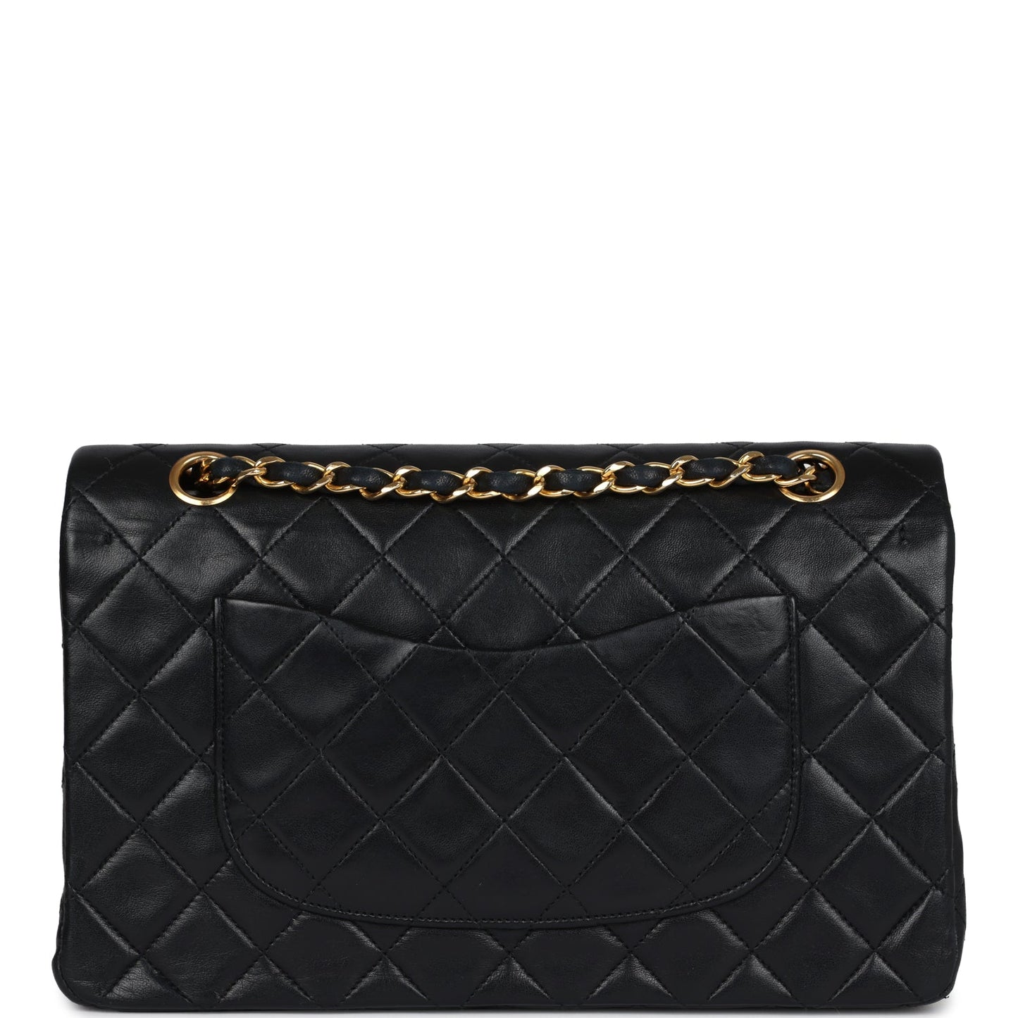 Chanel Medium Classic Double Flap Bag Black Lambskin Gold Hardware