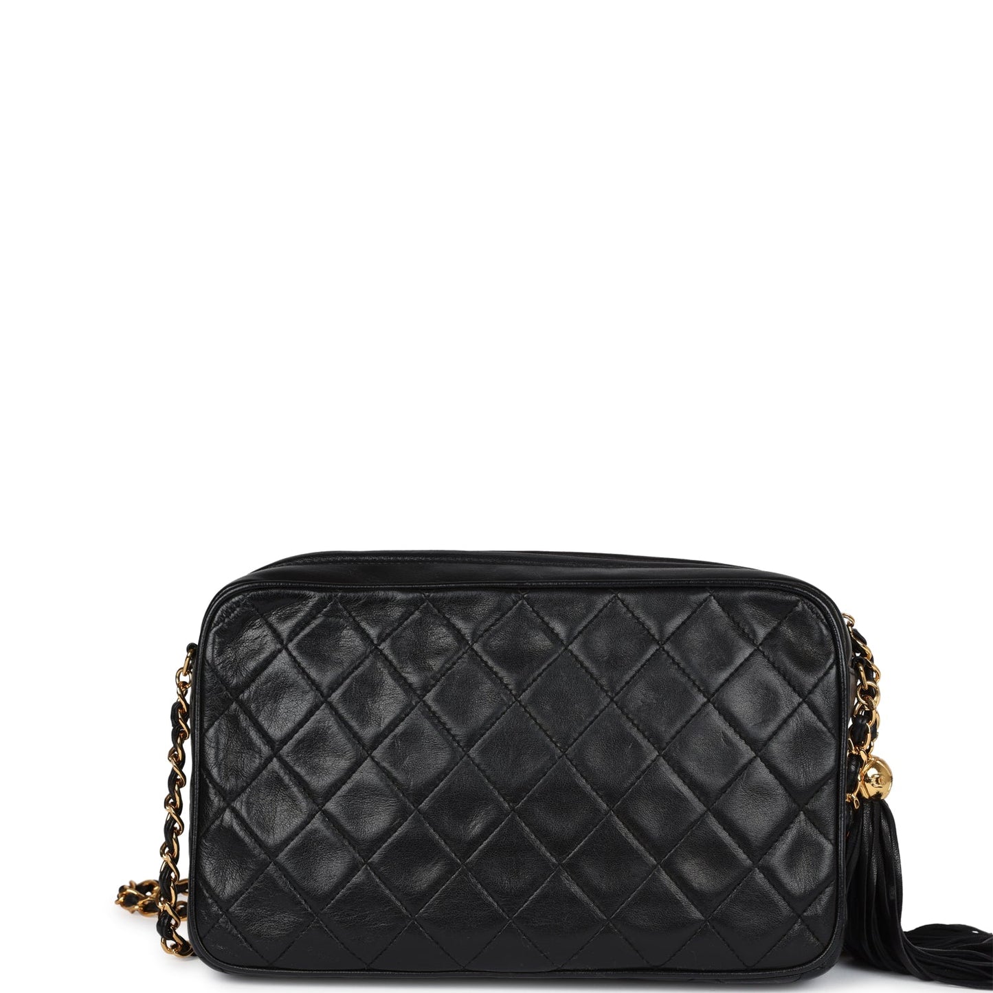 Chanel Medium Pocket Camera Bag Black Lambskin Gold Hardware