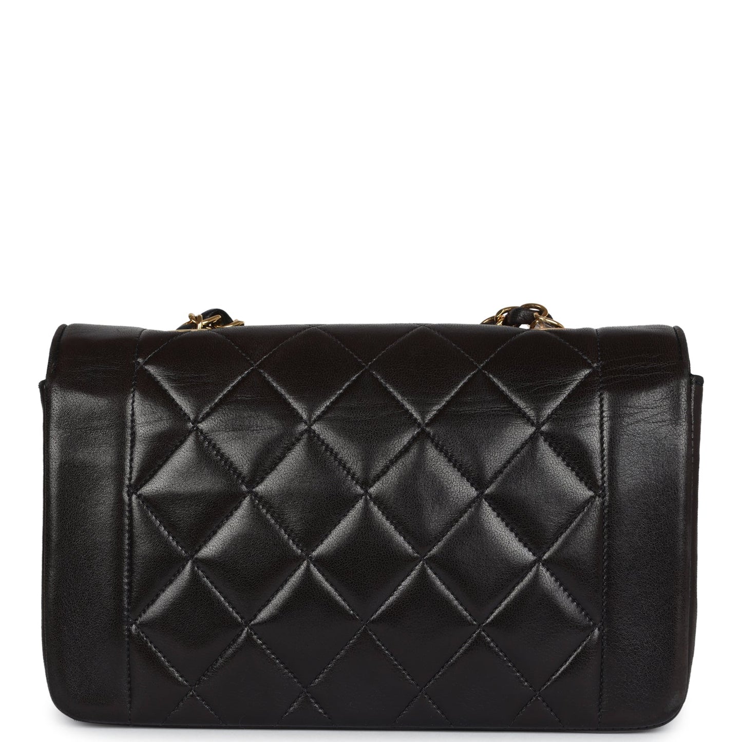 Chanel Small Diana Flap Bag Black Lambskin Gold Hardware