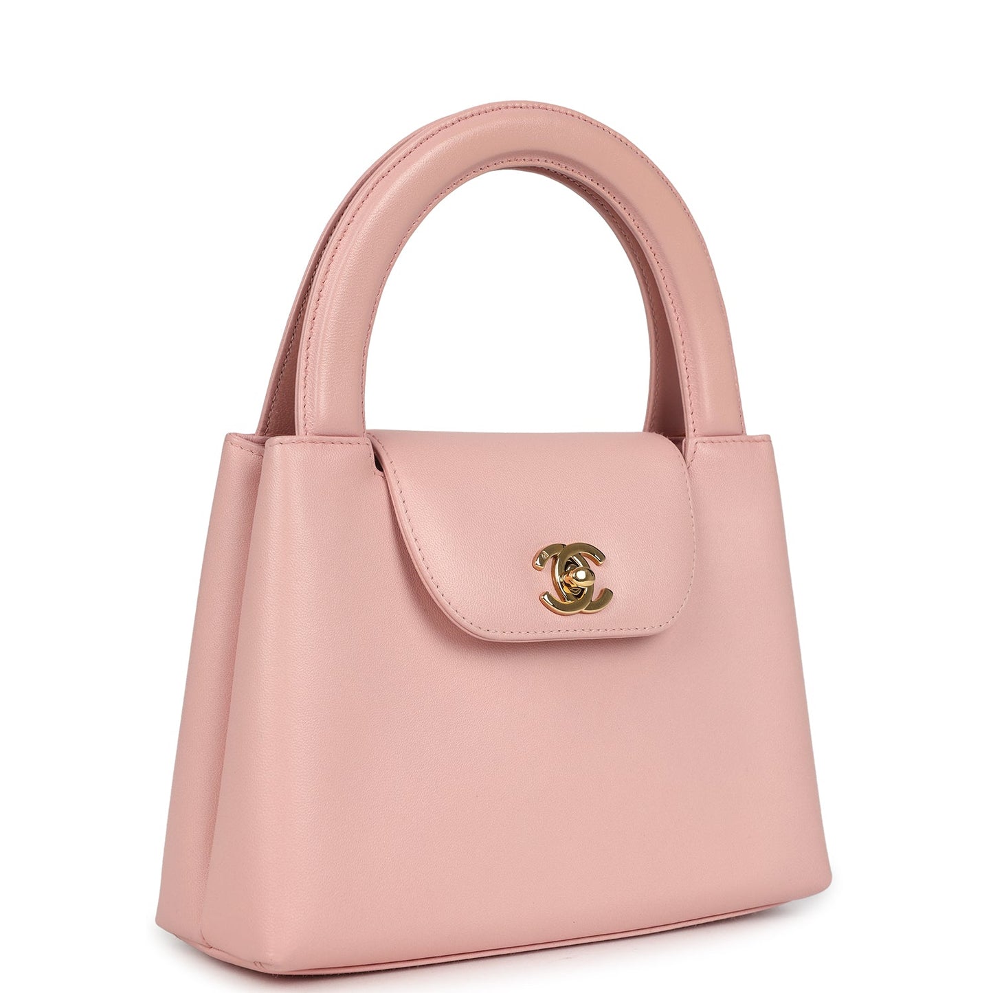 Chanel  Small Kelly Pink Lambskin Gold Hardware