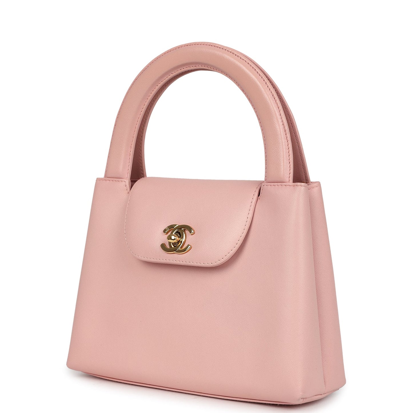 Chanel  Small Kelly Pink Lambskin Gold Hardware