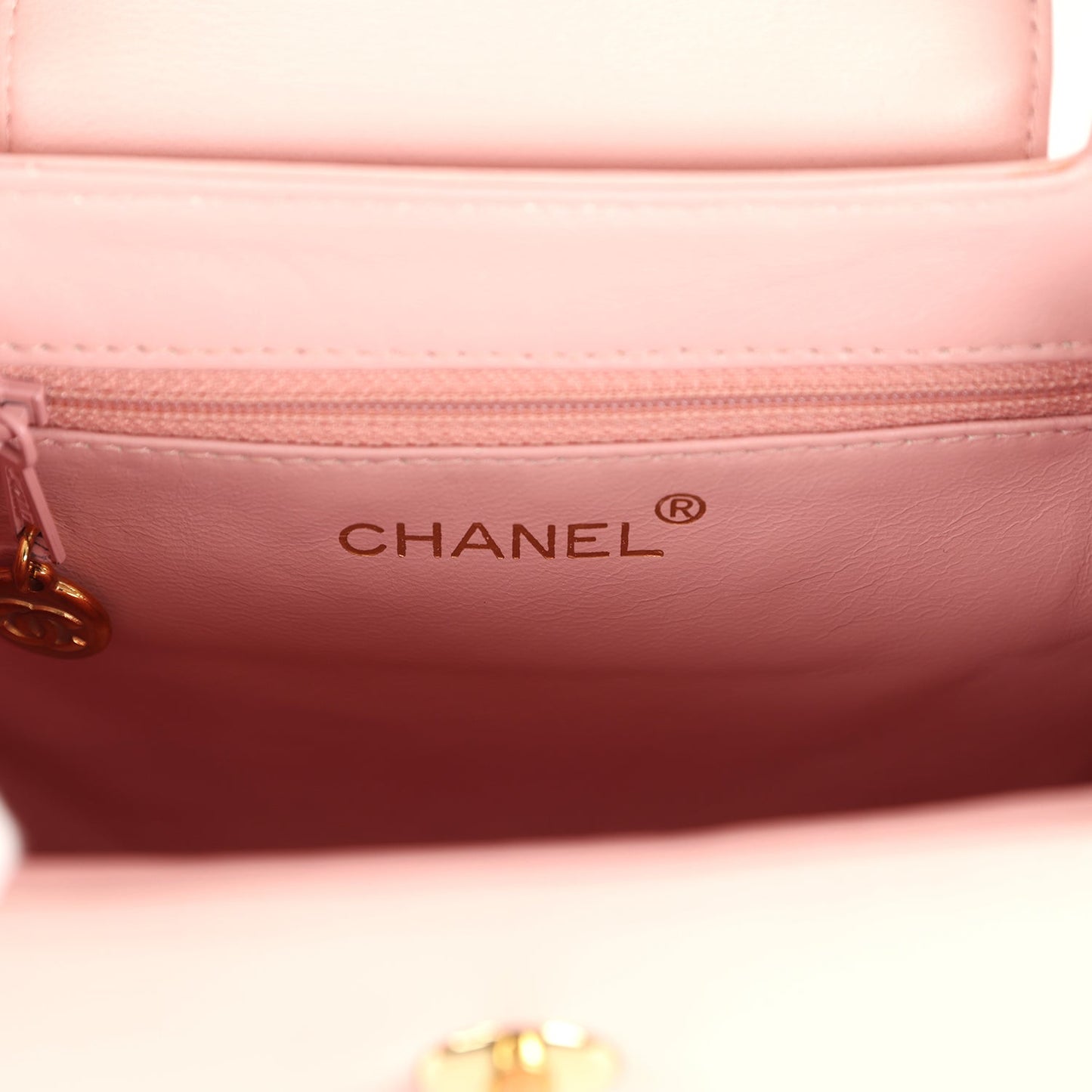 Chanel  Small Kelly Pink Lambskin Gold Hardware