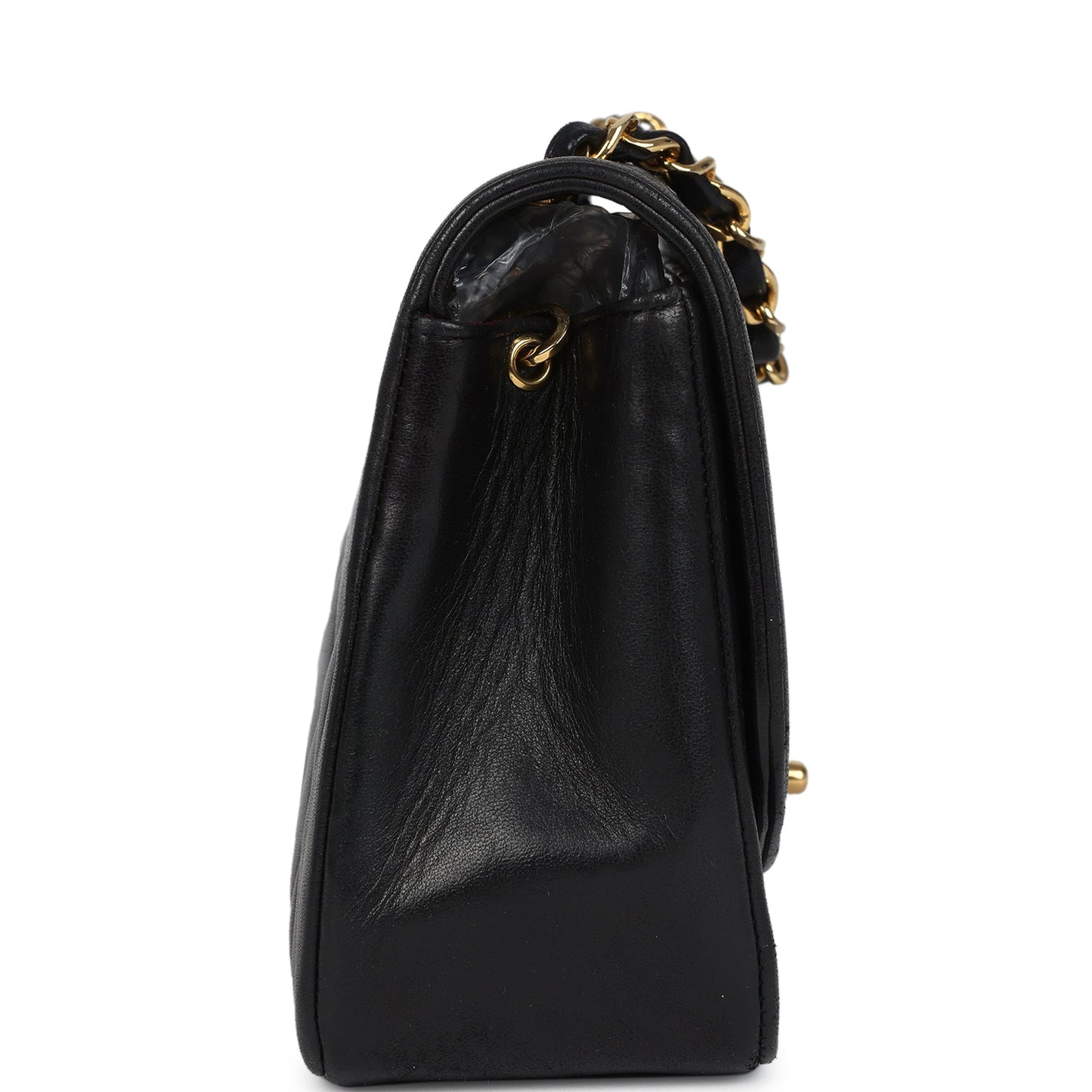 Chanel Small Diana Flap Bag Black Lambskin Gold Hardware
