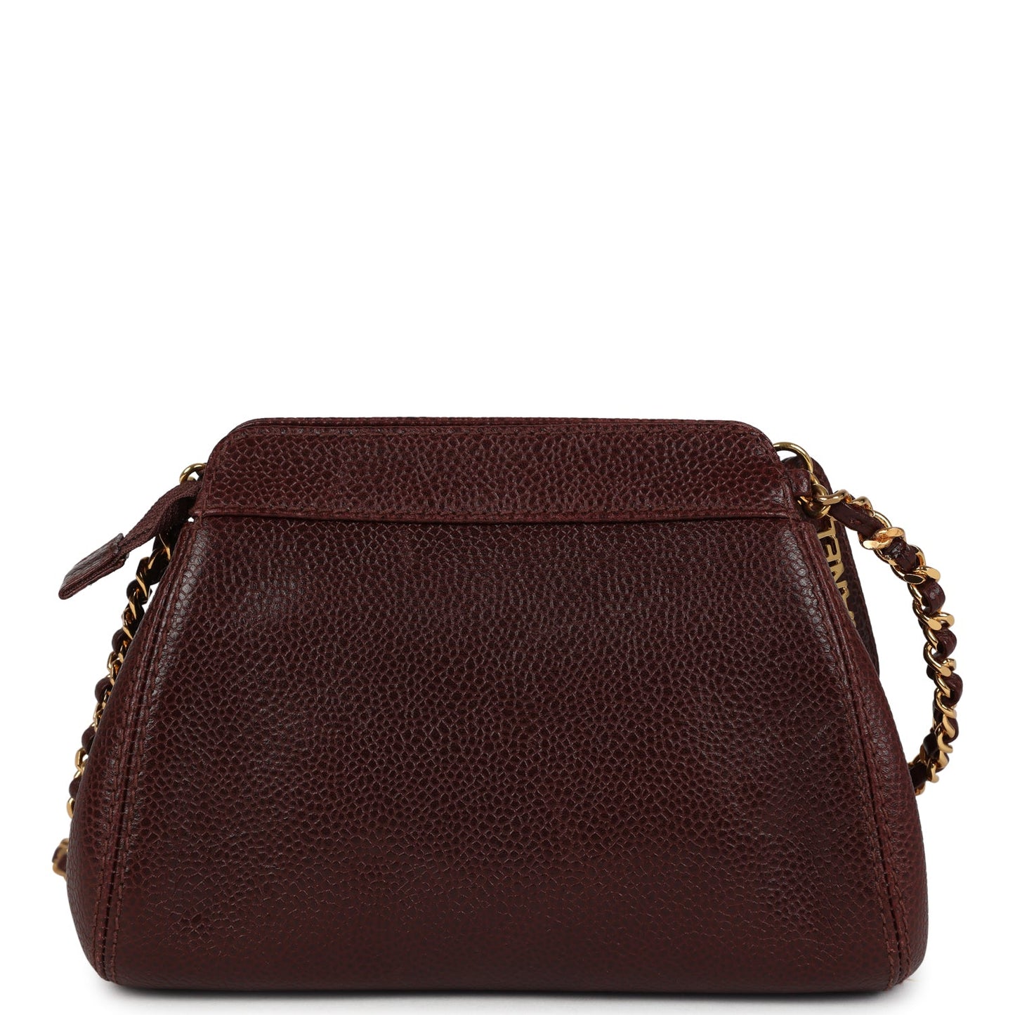 Chanel CC Shoulder Bag Brown Caviar Gold Hardware