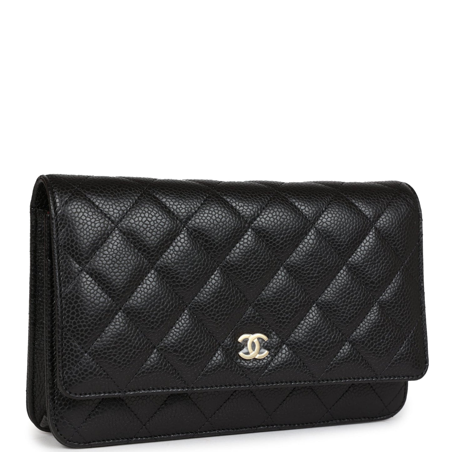 Chanel Wallet On Chain WOC Black Caviar Gold Hardware Crossbody