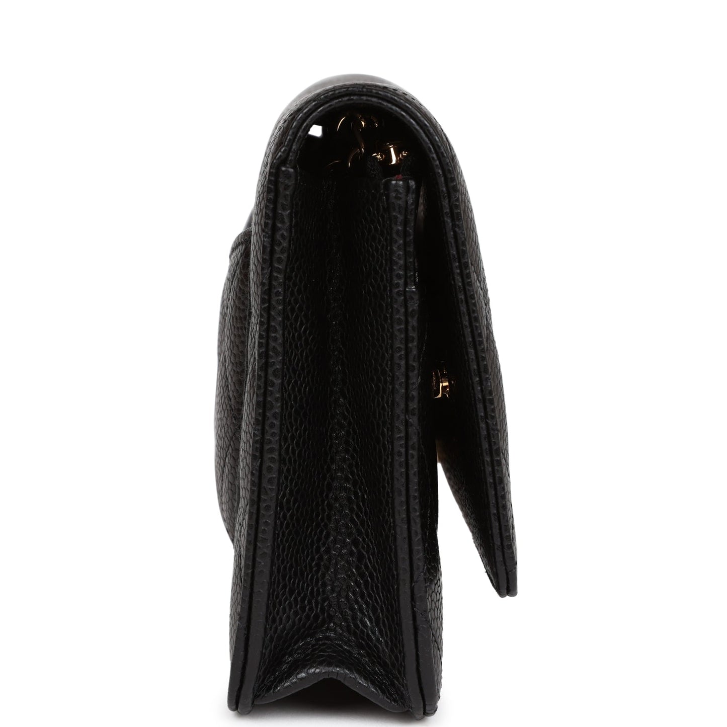 Chanel Wallet On Chain WOC Black Caviar Gold Hardware Crossbody