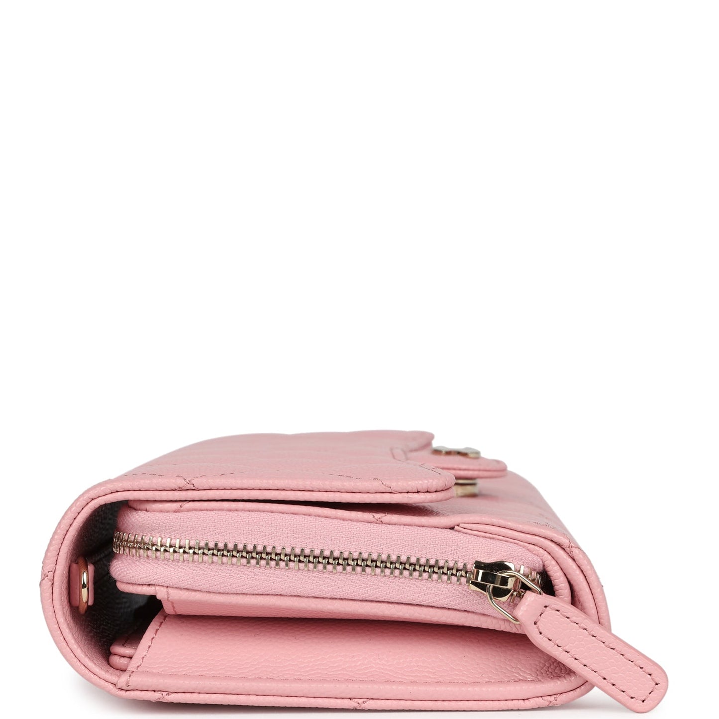 Chanel Wallet On Chain WOC Pink Caviar Light Gold Hardware Crossbody