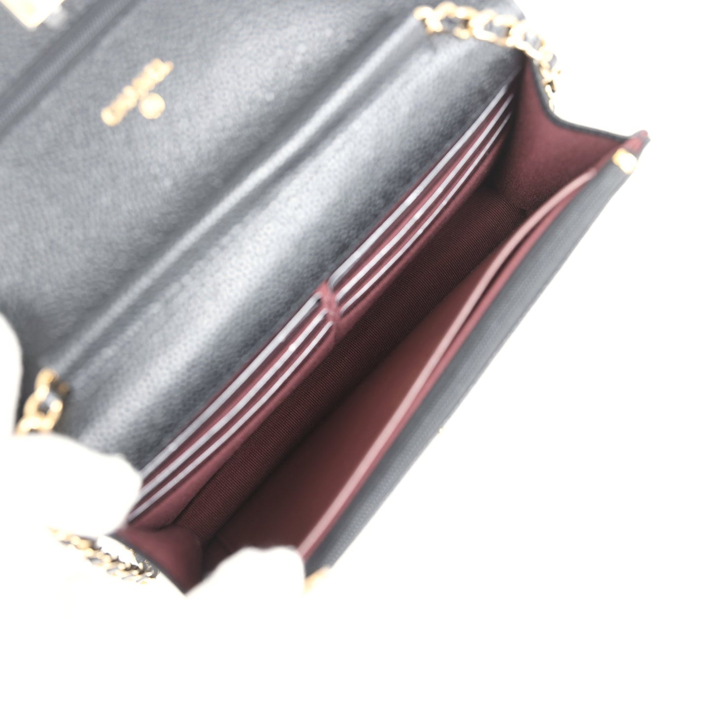 Chanel Wallet On Chain WOC Black Caviar Gold Hardware
