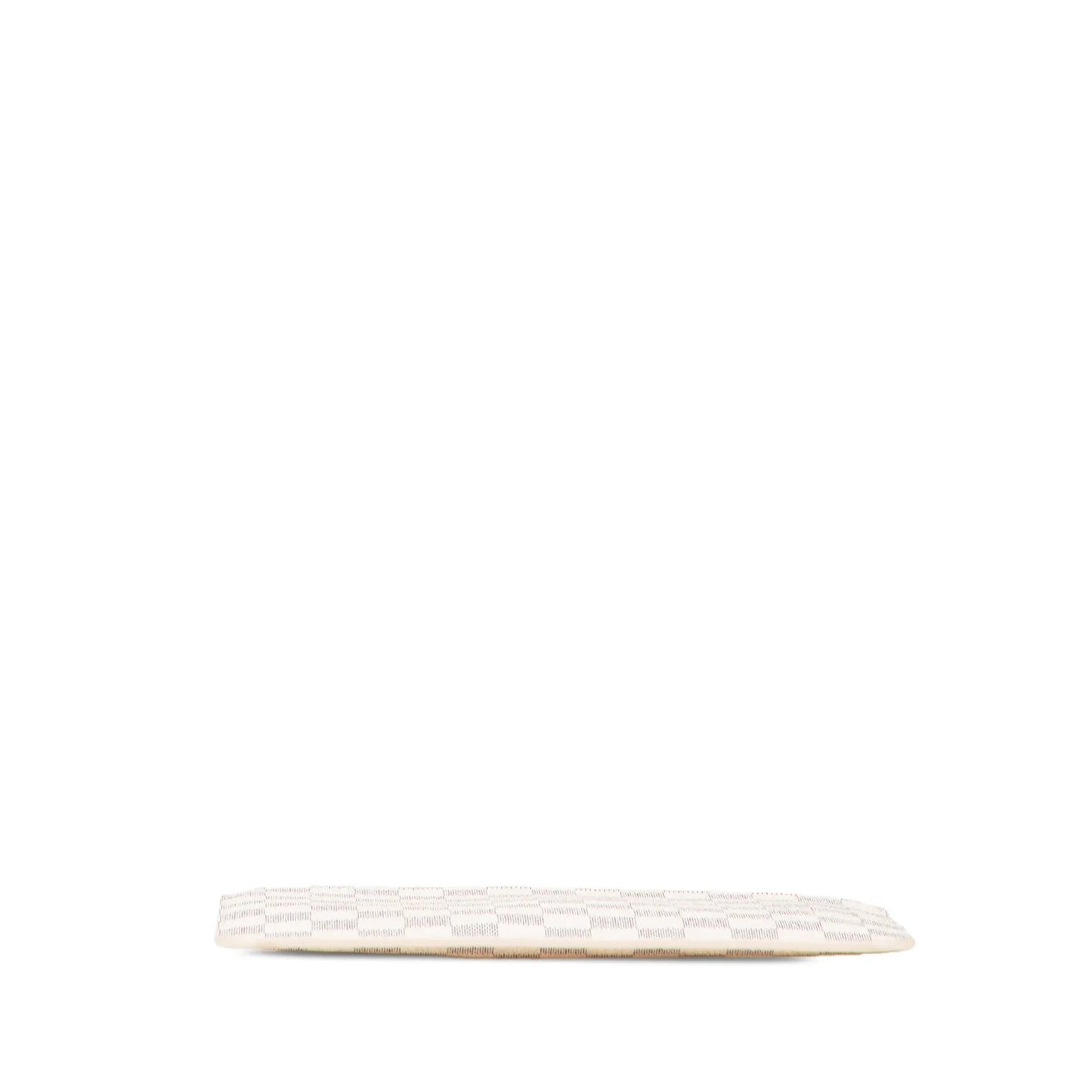 White Louis Vuitton Damier Azur Neverfull Pouch MM