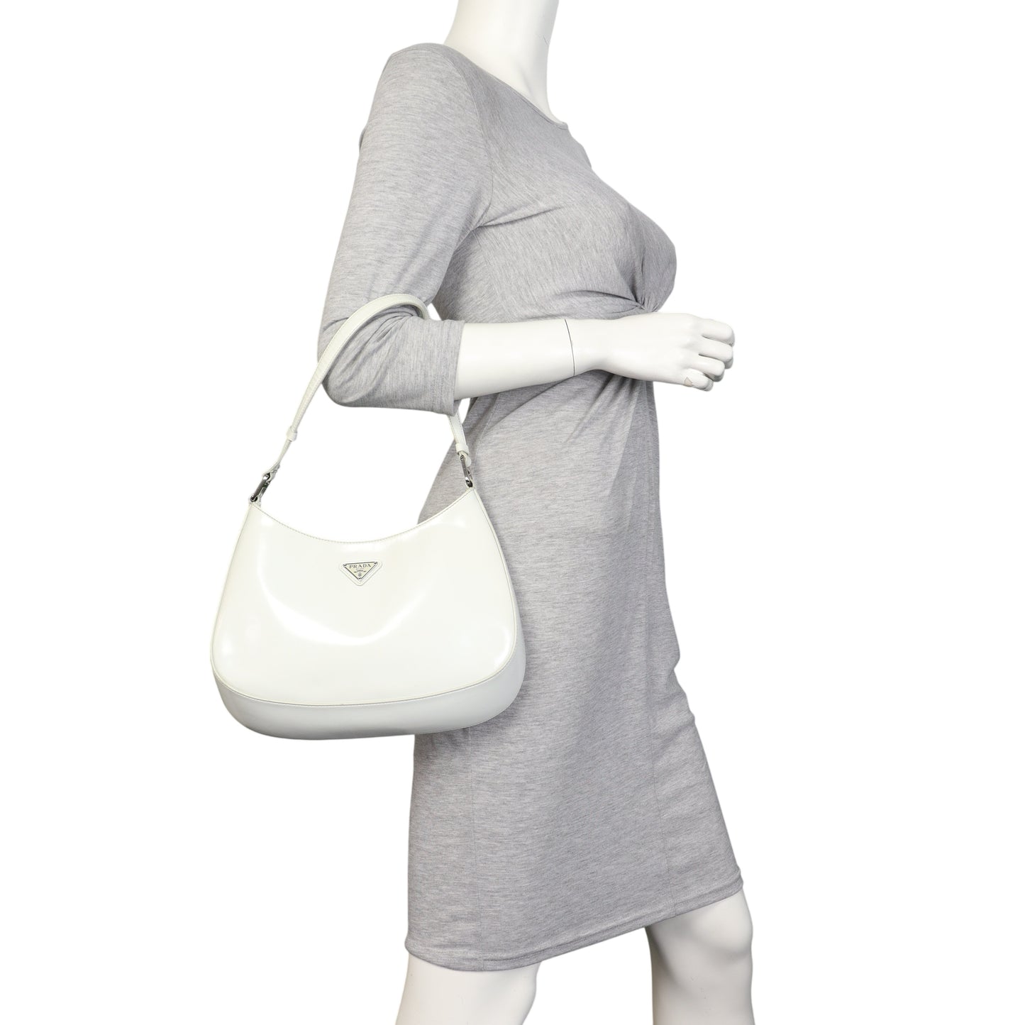 Prada Cleo Shoulder Bag Brushed Leather