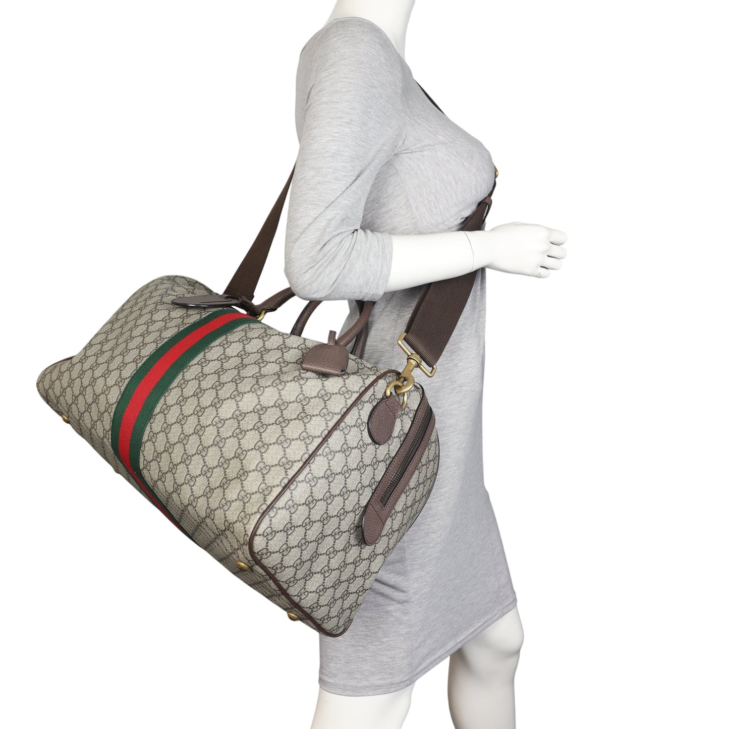 Gucci GG Supreme Ophidia Carry-On Duffle Medium