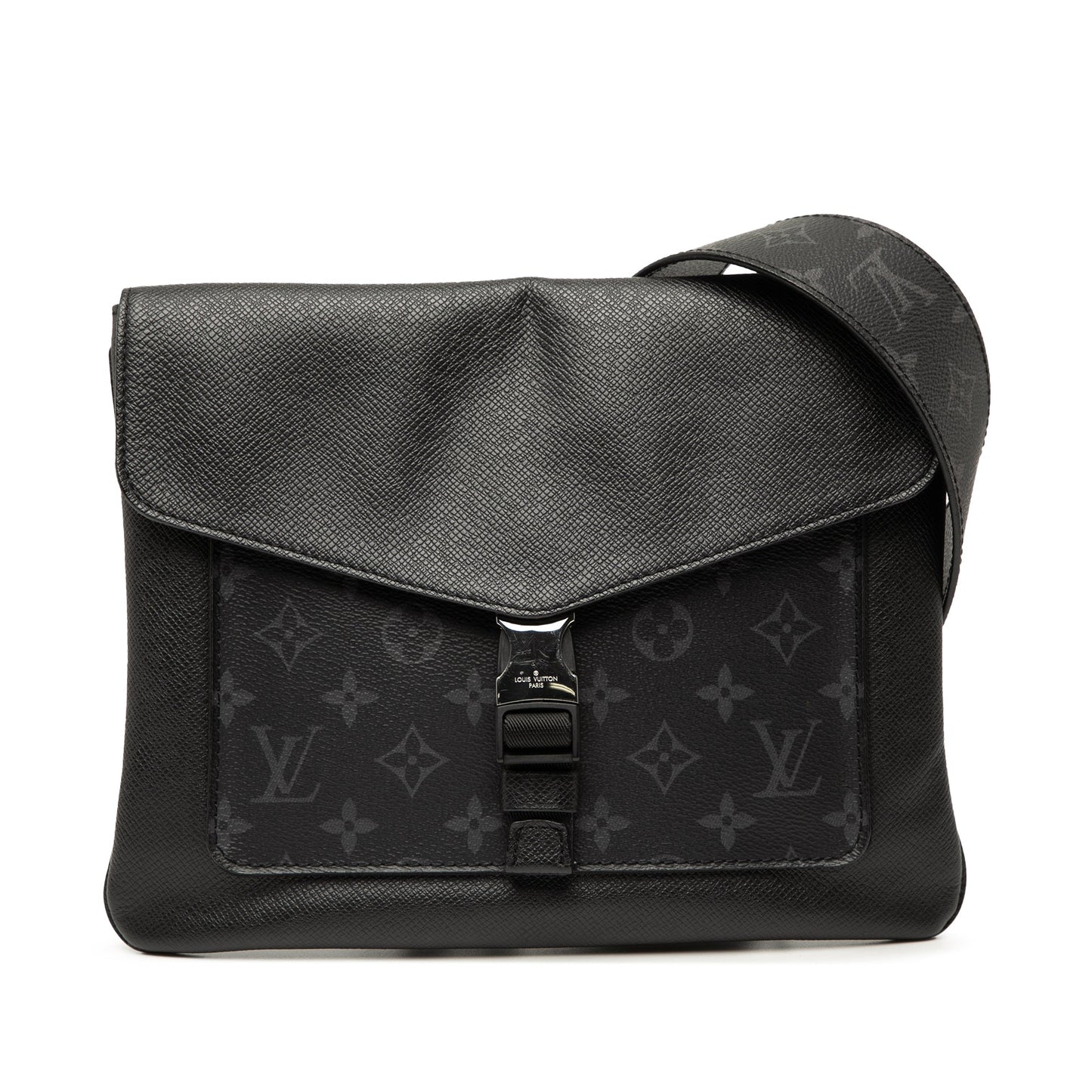 Black Louis Vuitton Taigarama Outdoor Flap Messenger Crossbody Bag