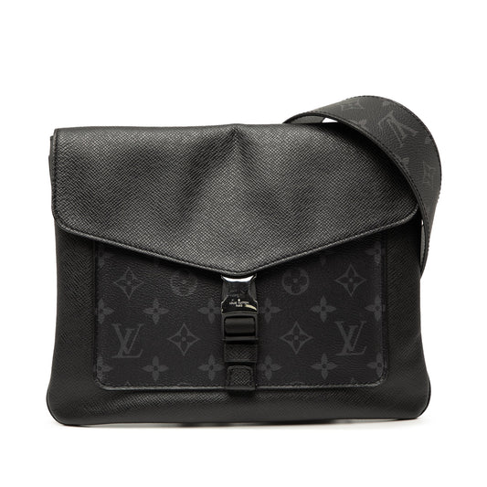Black Louis Vuitton Taigarama Outdoor Flap Messenger Crossbody Bag