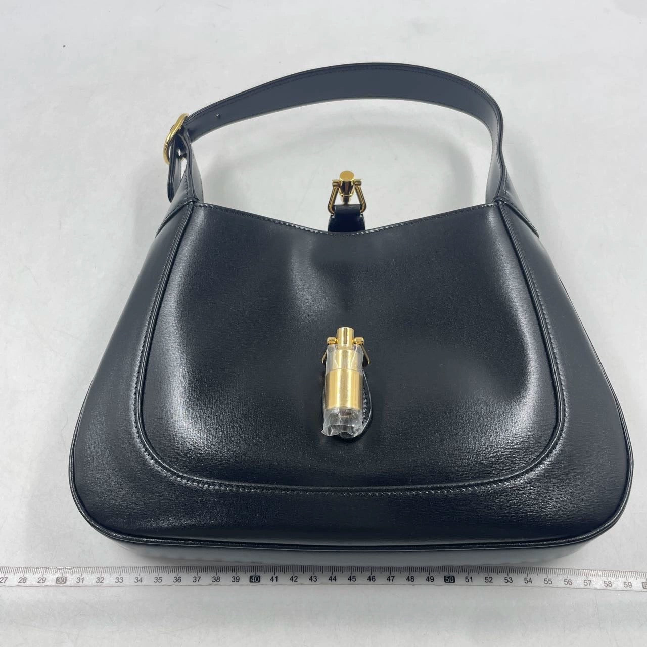 Gucci Jackie 1961 Black Leather Bag with Adjustable Strap Giftable Condition