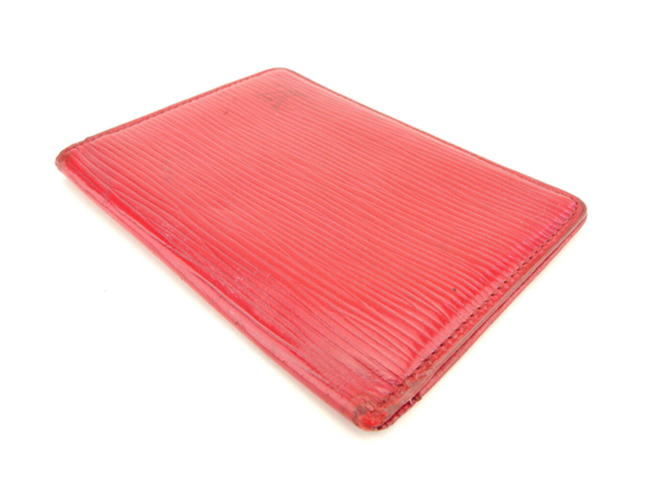 LOUIS VUITTON Pass case M63207 Red Porto 2 Cult Vertical