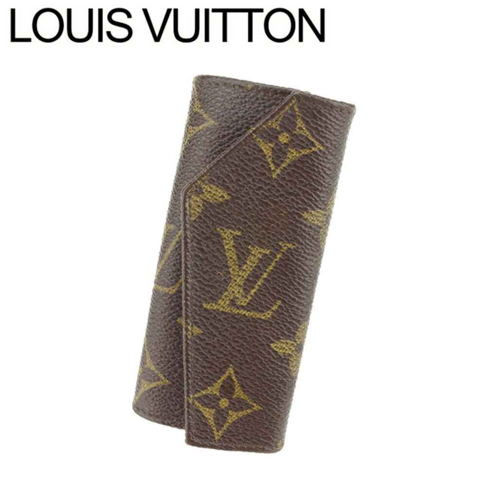 LOUIS VUITTON Key case Key holder No.264 Brown beige gold vintage