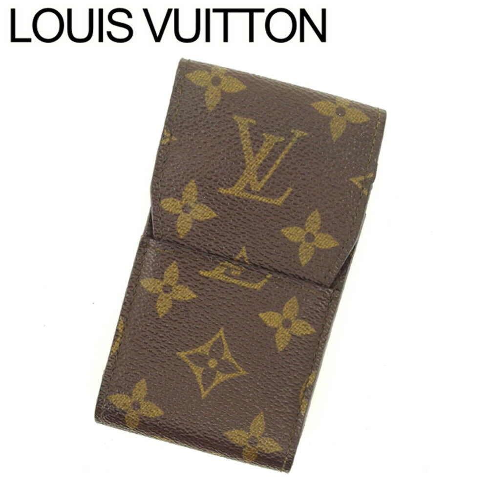 LOUIS VUITTON Cigarette case M63024 Brown beige Etui cigarette