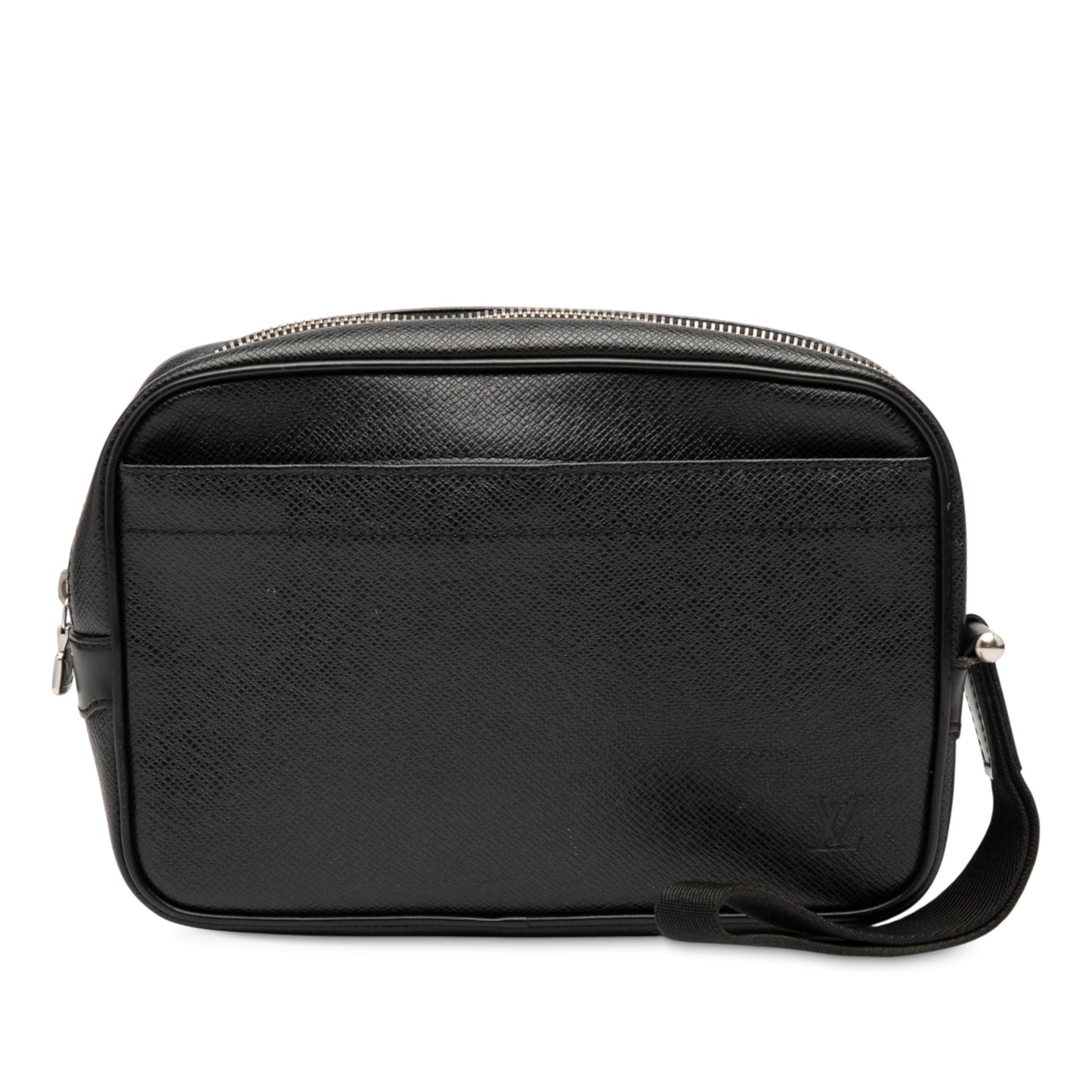 Black Louis Vuitton Taiga Pochette Kaluga Clutch Bag