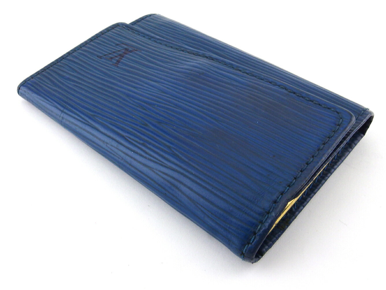 LOUIS VUITTON Key case Key holder  M63815 Blue gold Multicles6