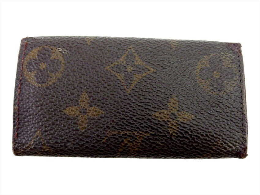 LOUIS VUITTON Key case Key holder  M62631 Brown beige gold Multicles4
