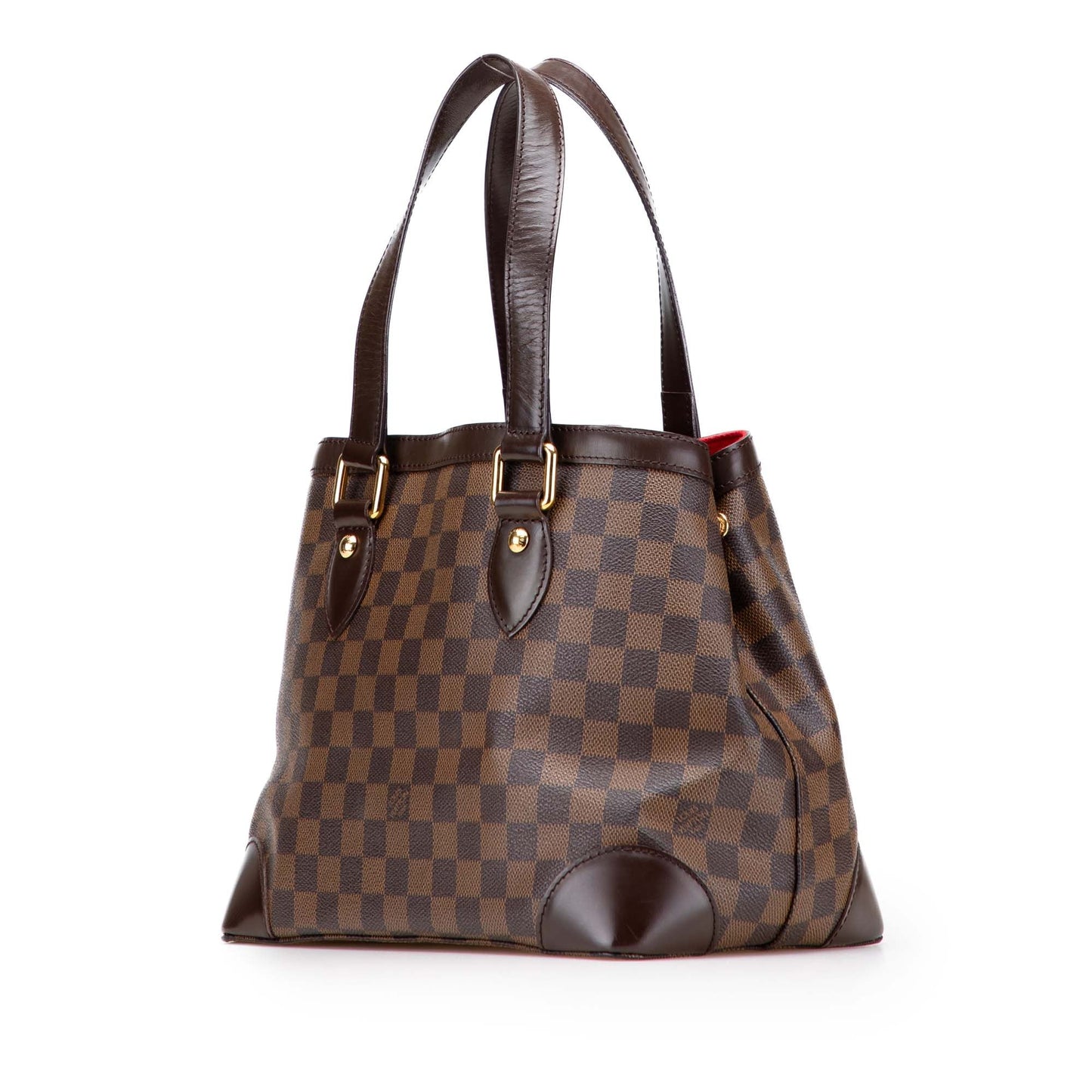Brown Louis Vuitton Damier Ebene Hampstead PM Tote Bag