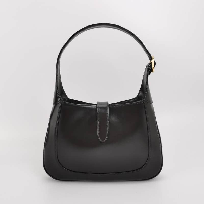 Gucci Jackie 1961 Black Leather Bag Small with Adjustable Strap