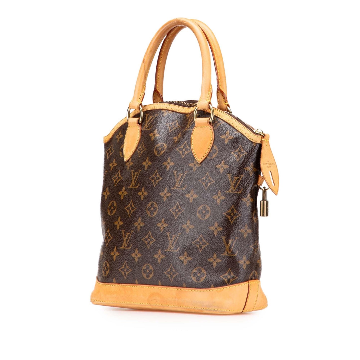 Brown Louis Vuitton Monogram Lockit PM Handbag