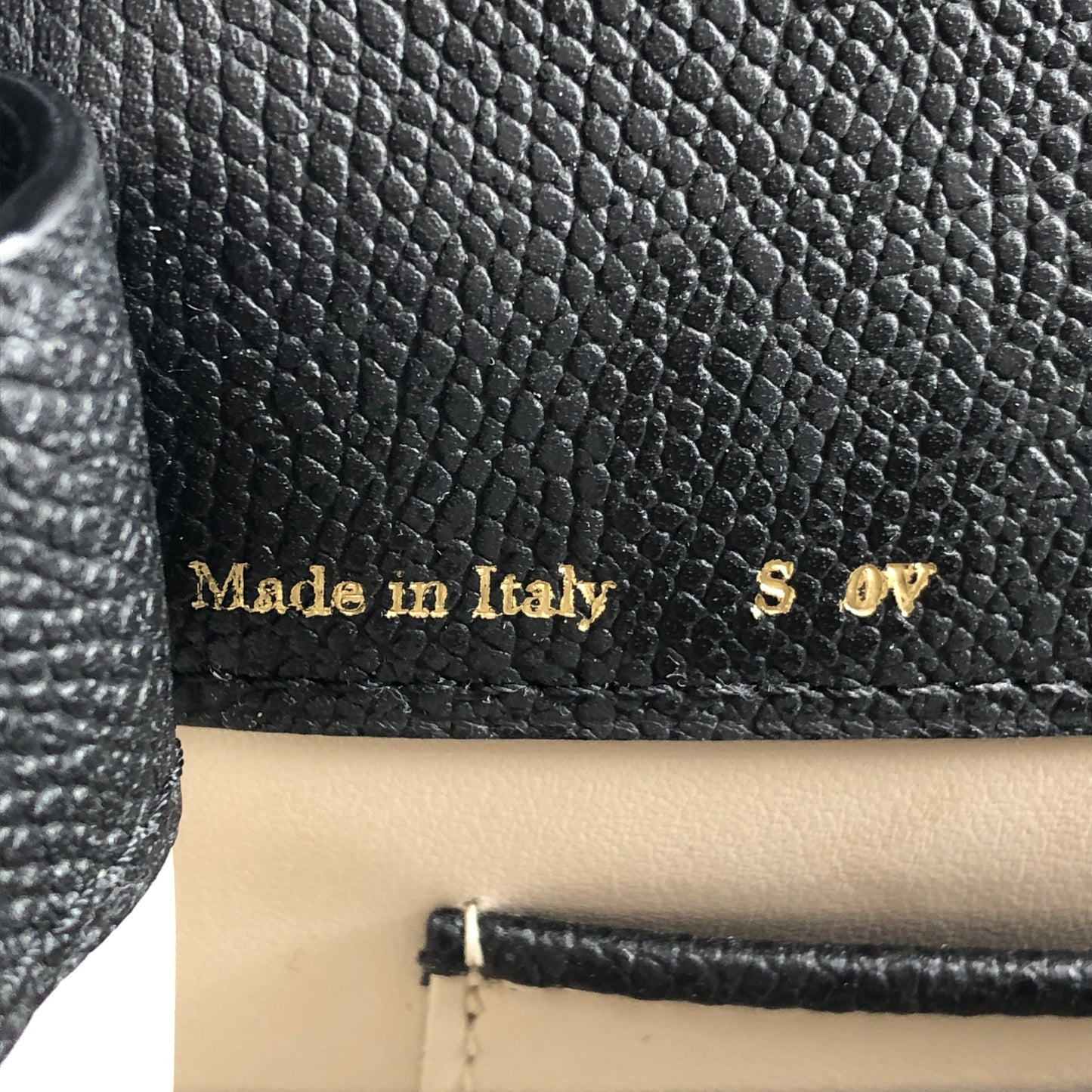 Valextra Iside Black Grained Calfskin Handbag