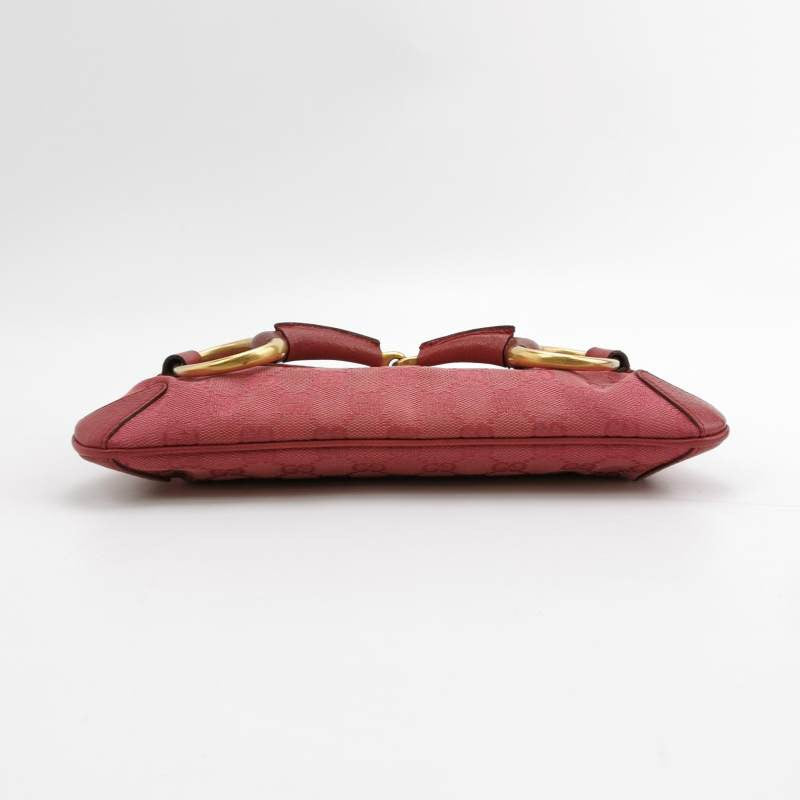 Gucci Horsebit 1955 Chain Bag Gucci Monogram Pink Canvas