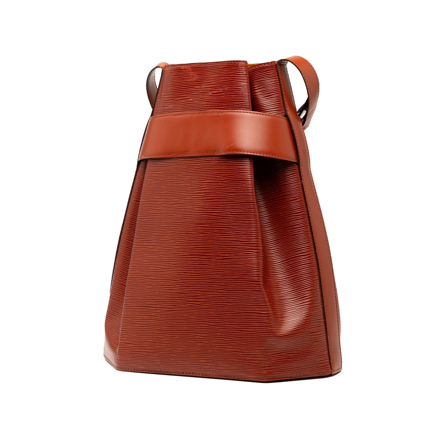 Brown Louis Vuitton Epi Sac D Epaule GM Bucket Bag