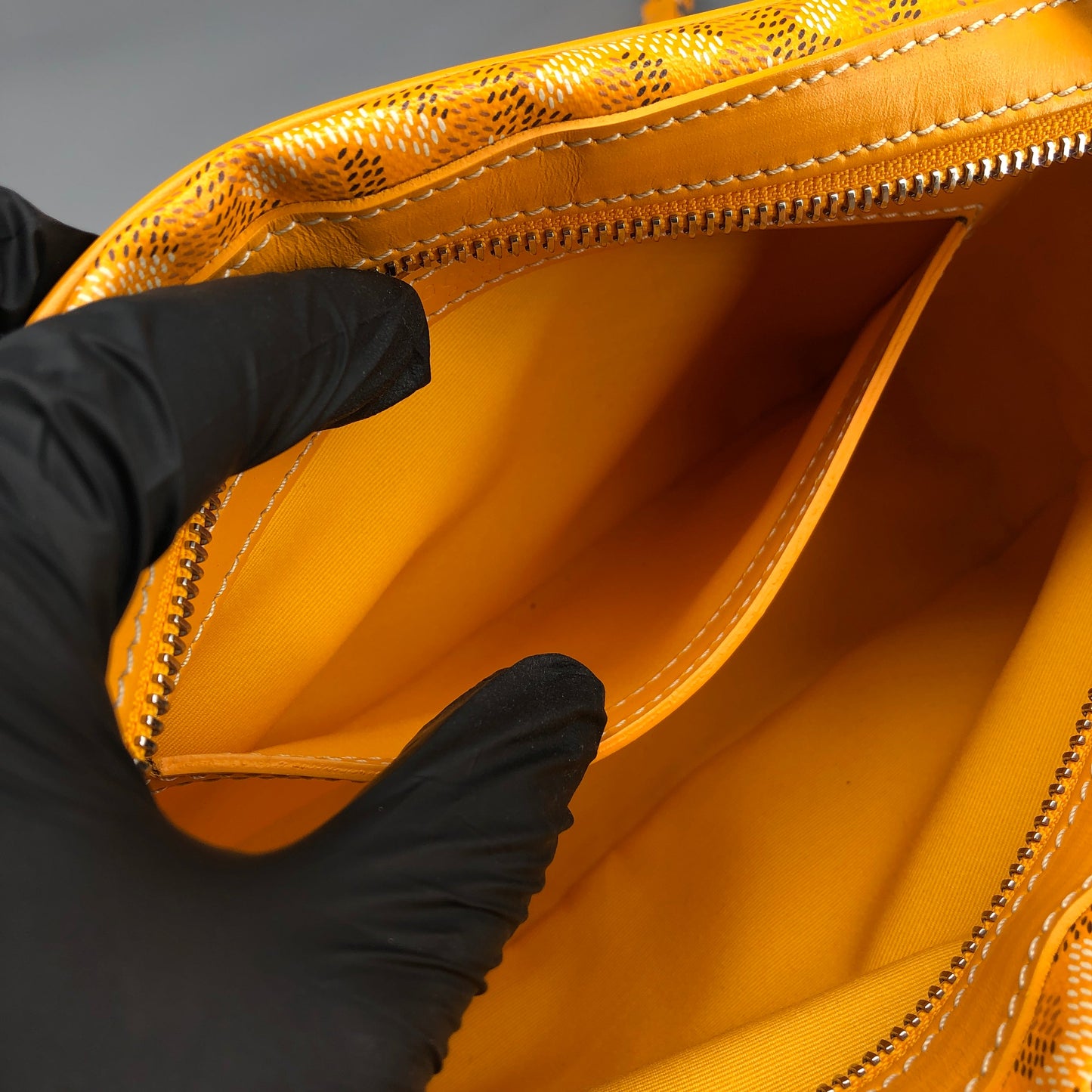 Goyard Cap-Vert Yellow Goyardine Canvas Crossbody Camera Bag