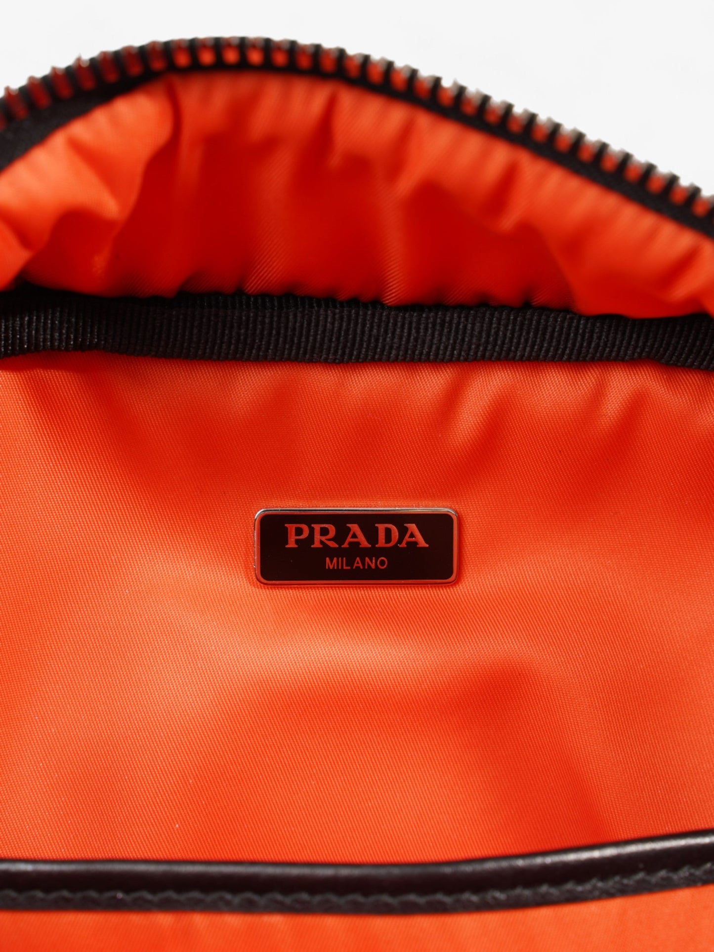 Prada Triangle Backpack Khaki Re Nylon