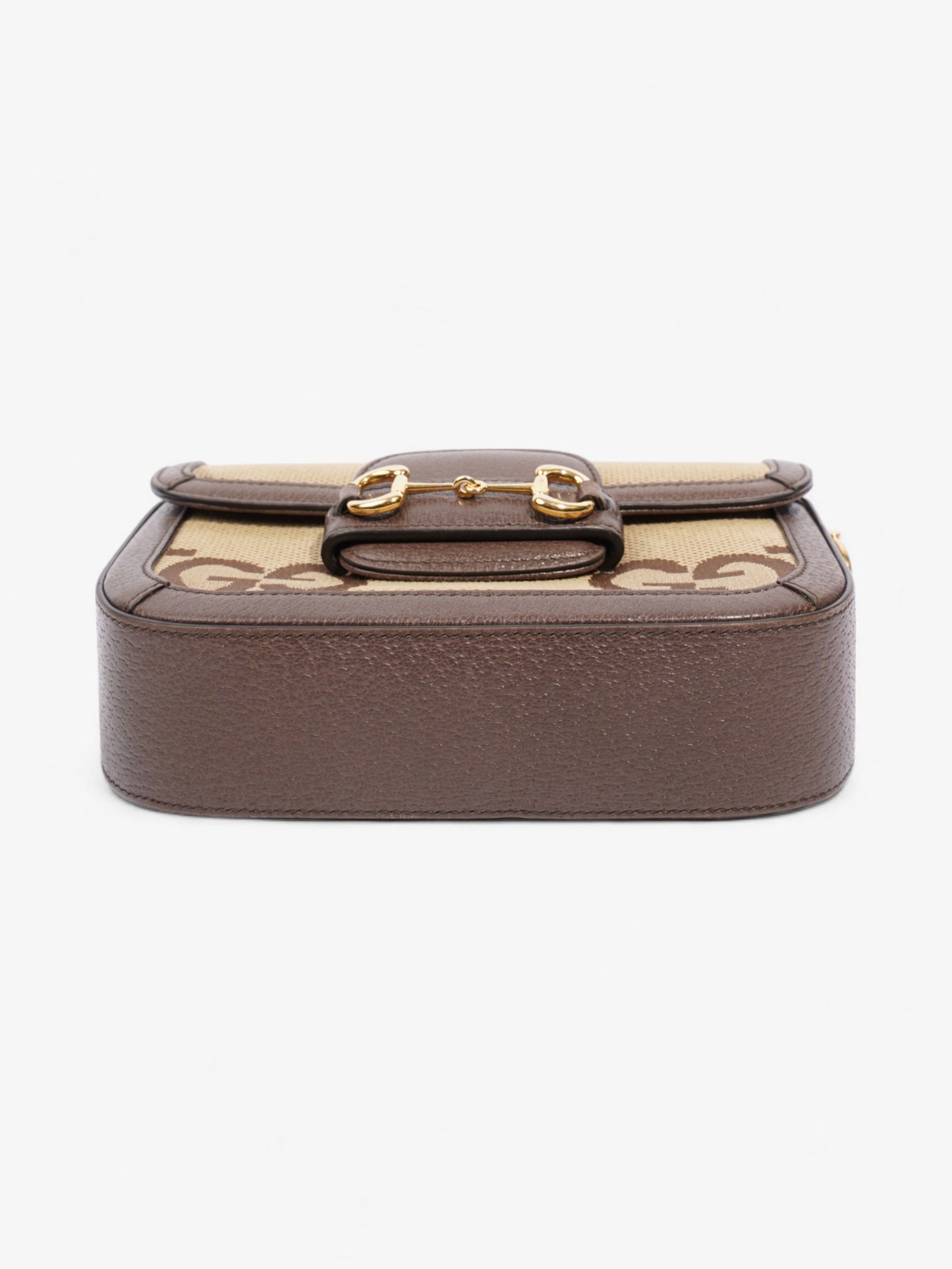 Gucci  Horsebit 1955 Beige And Jumbo Jumbo GG Canvas Mini