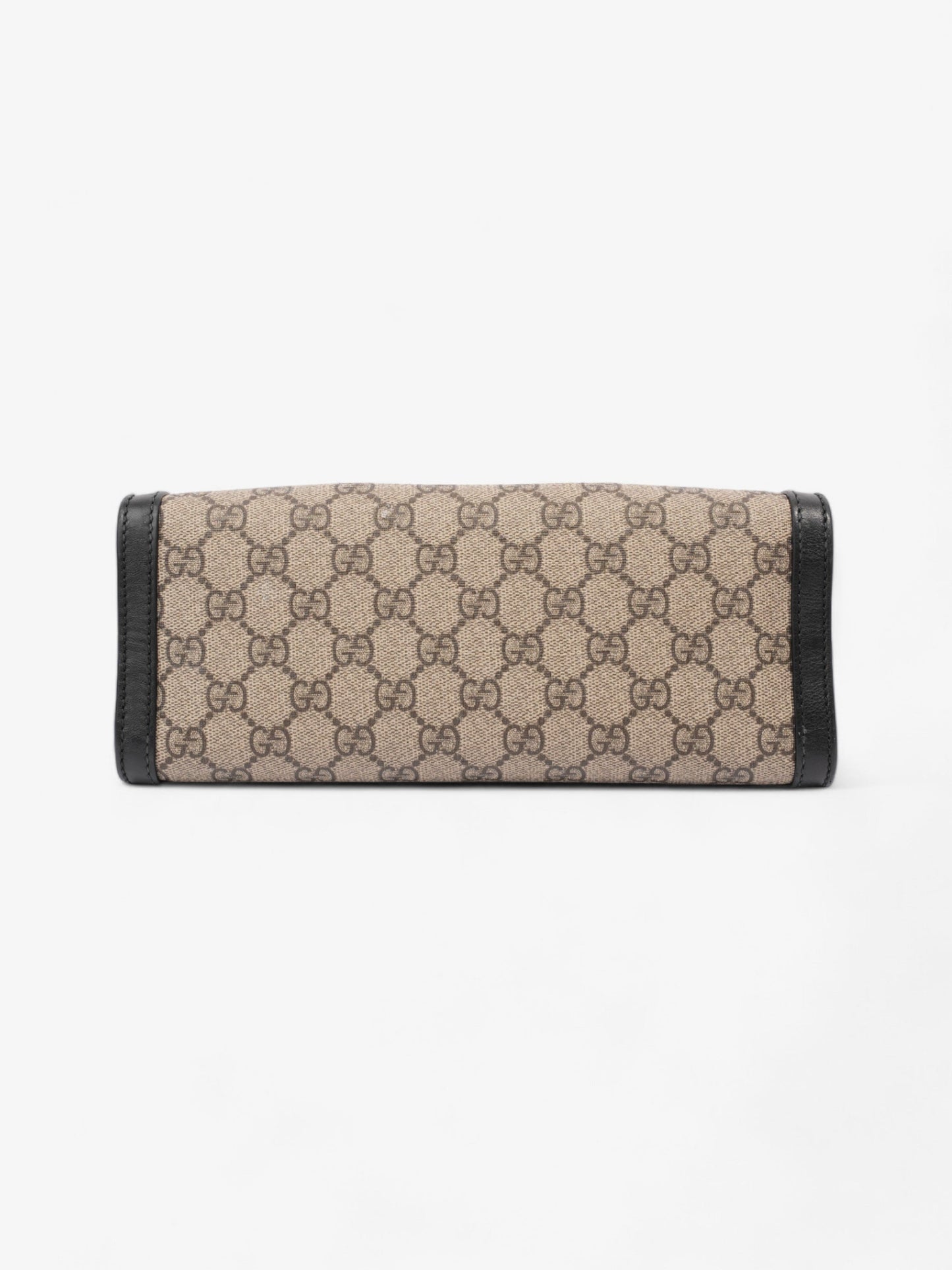 Gucci Padlock Beige And Ebony GG Supreme / Black Coated Canvas Small