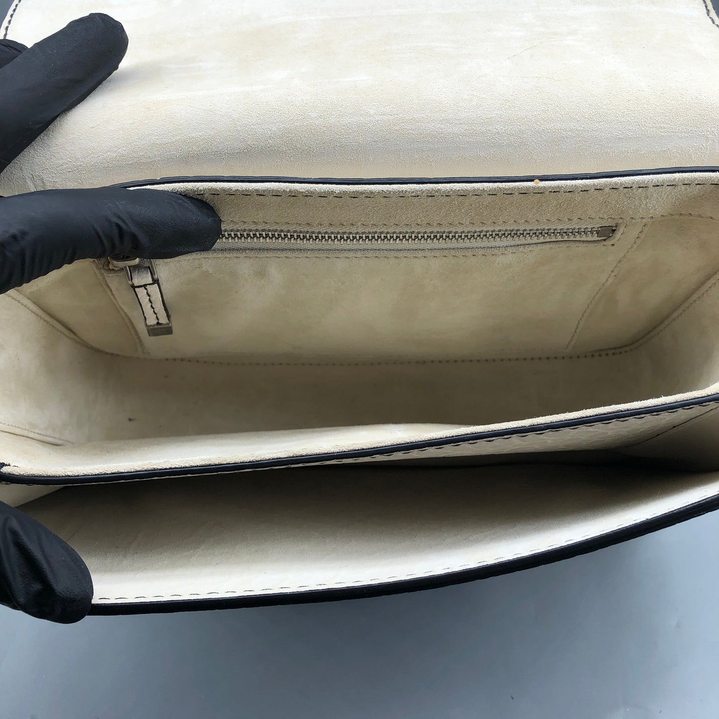 Christian Dior Dio(r)evolution Cream Grained Calfskin shoulder Bag