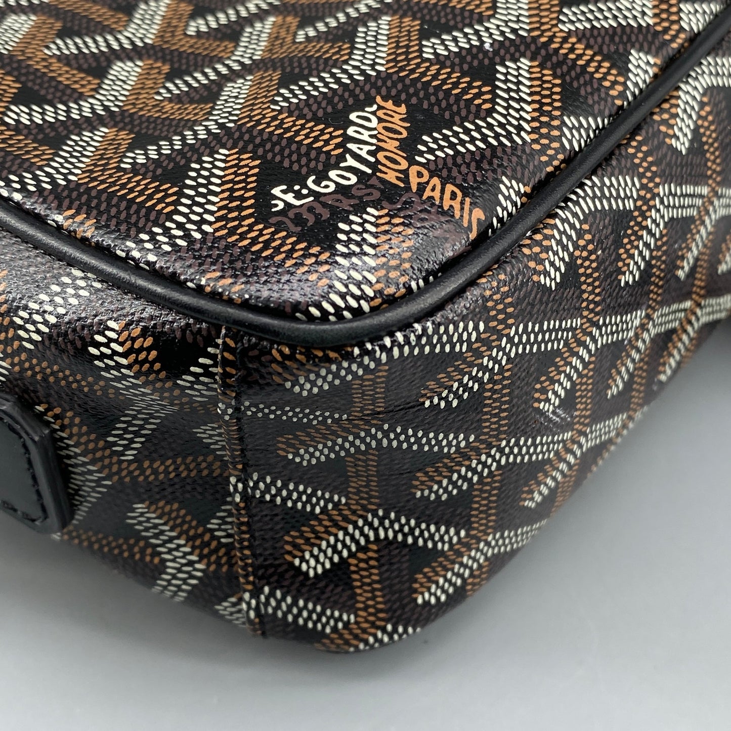 Goyard Cap Vert PM Black Monogram Crossbody Bag