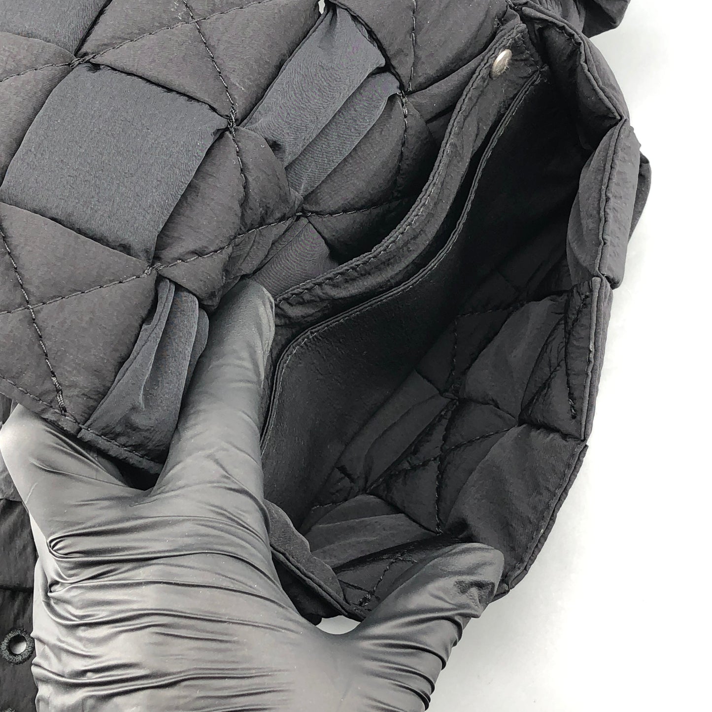 Bottega Veneta Intrecciato Padded Tech Cassette Mini Belt Bag Black
