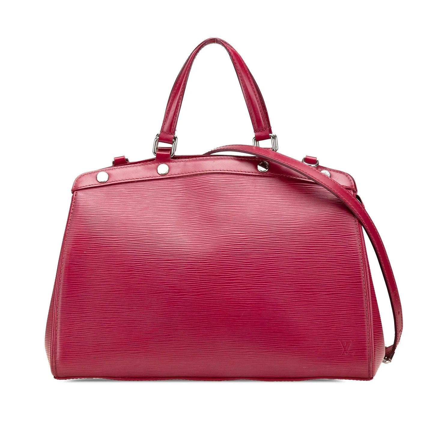 Red Louis Vuitton Epi Brea MM Satchel