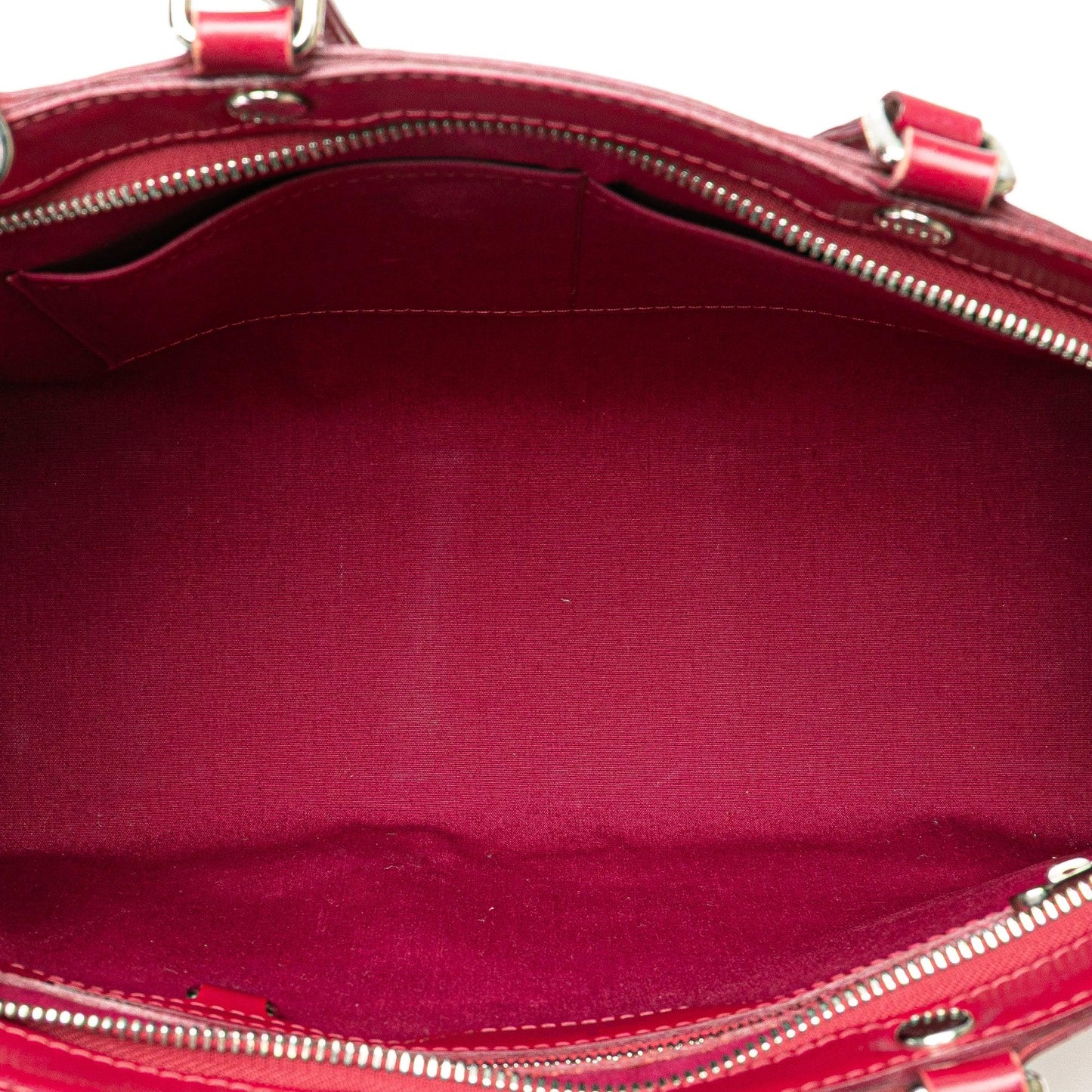 Red Louis Vuitton Epi Brea MM Satchel