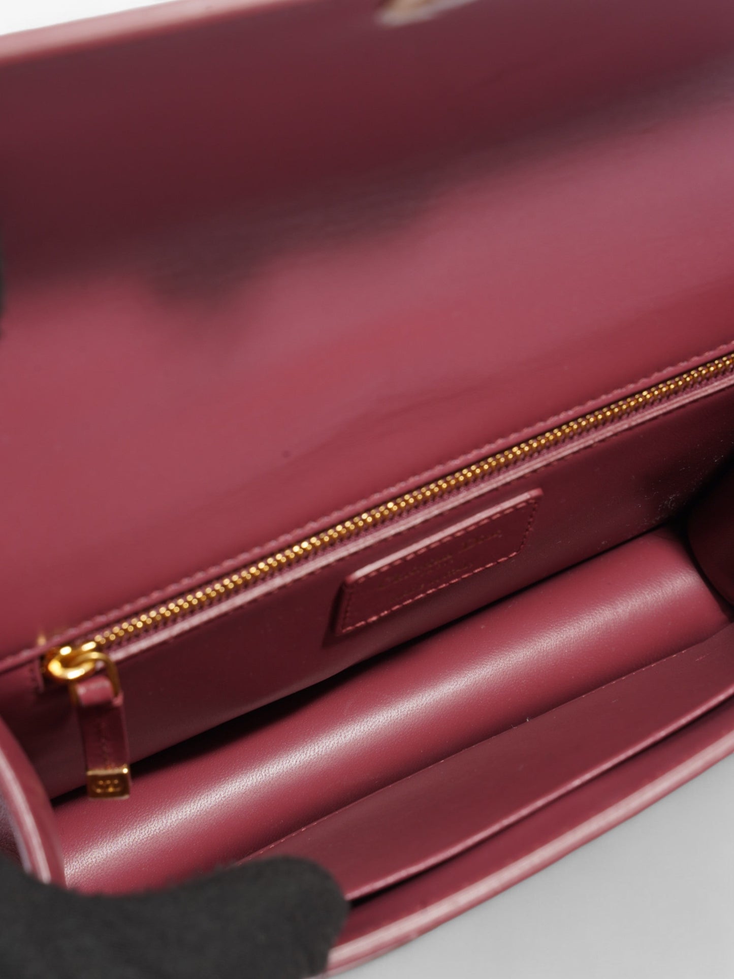 Christian Dior 30 Montaigne Dark Pink Calfskin Leather