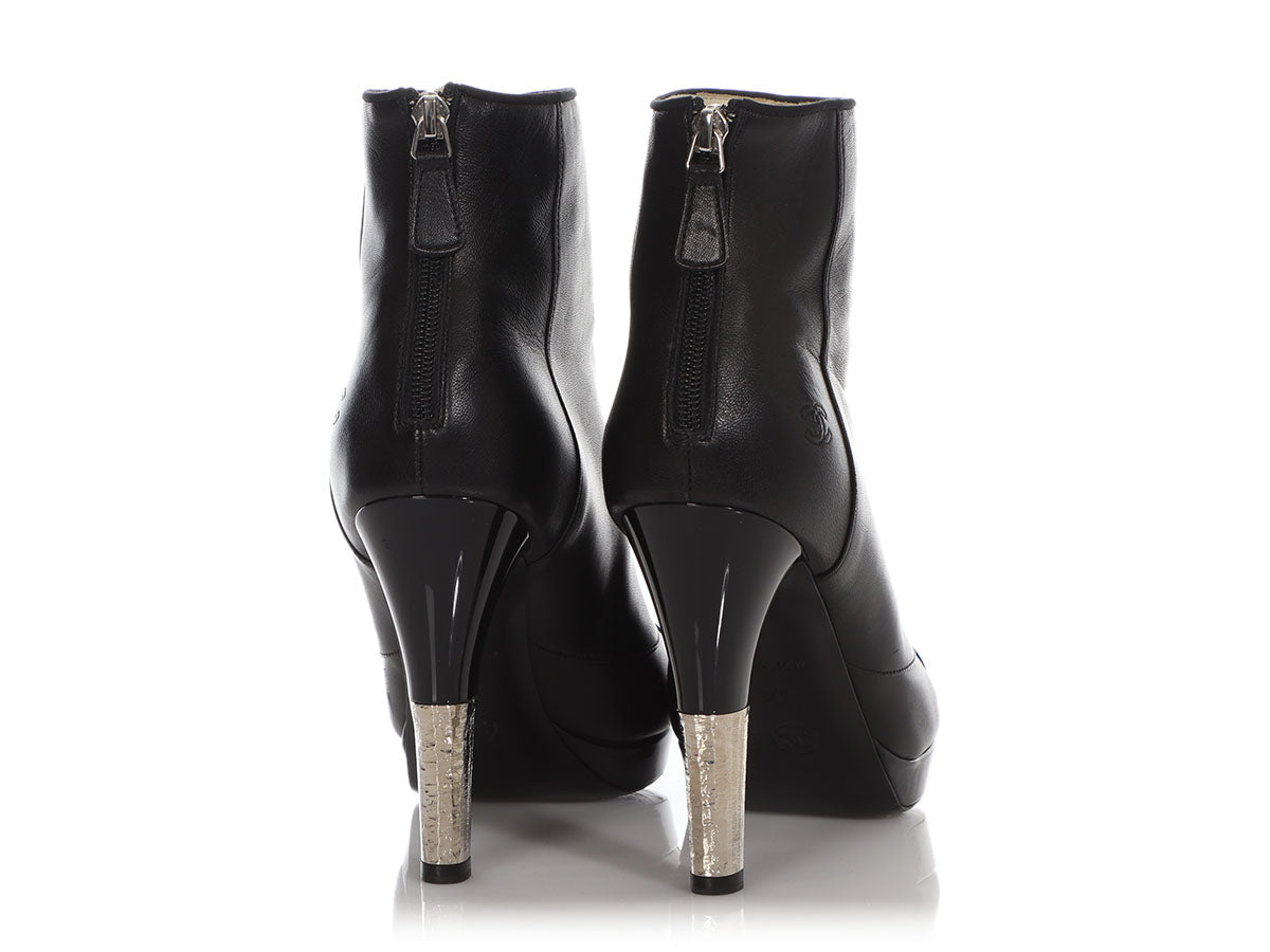 Chanel Black Booties