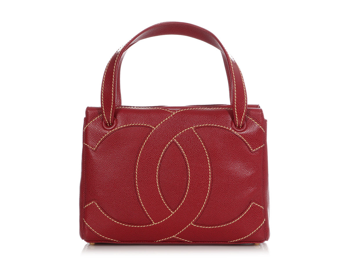 Chanel  Red Caviar Hand Bag