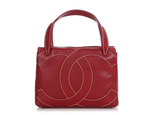 Chanel  Red Caviar Hand Bag