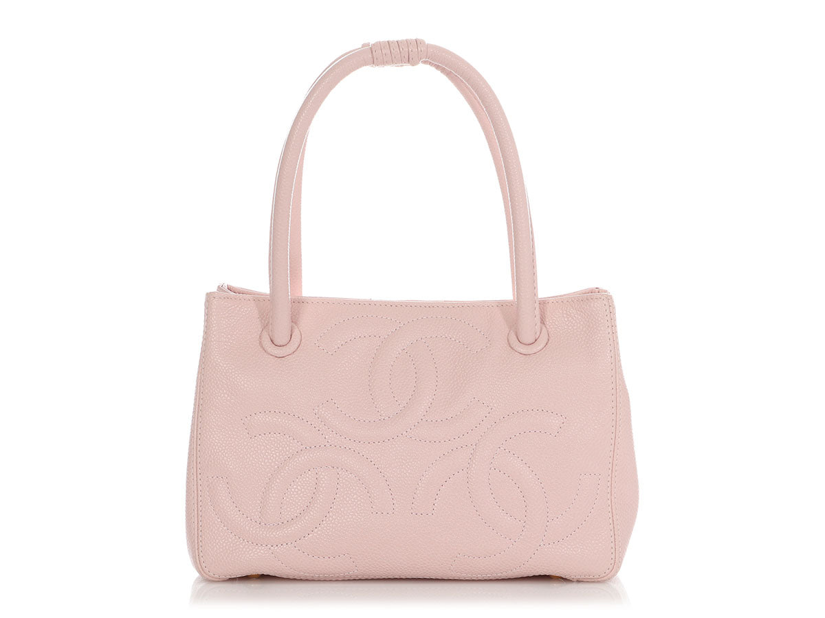 Chanel Small  Pink Caviar Handbag