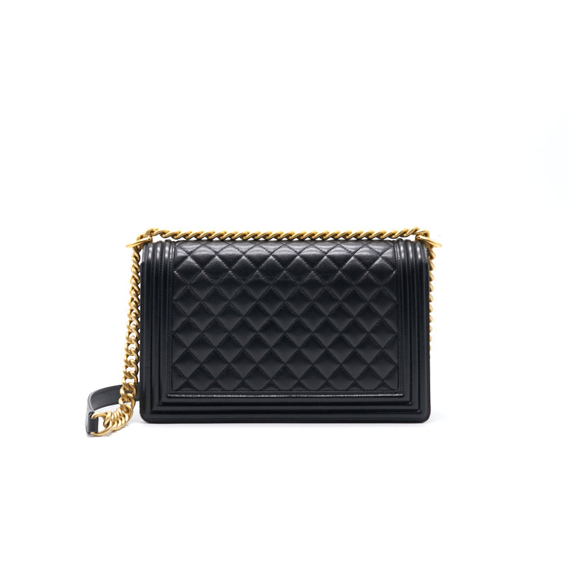 Chanel Leboy Large (New Medium) Caviar Leather Black Handbag