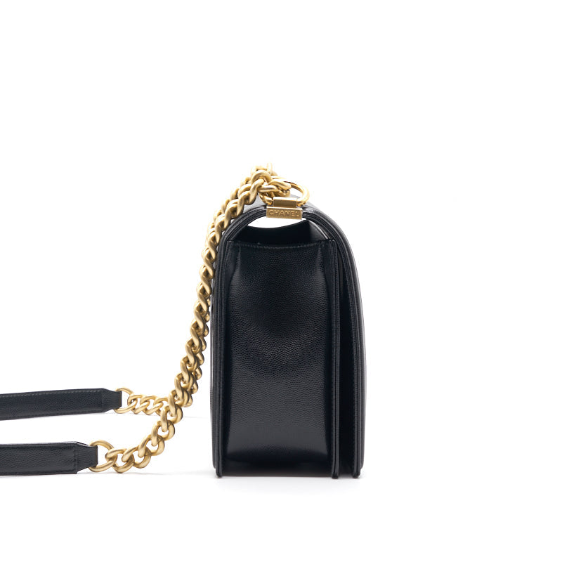 Chanel Leboy Large (New Medium) Caviar Leather Black Handbag