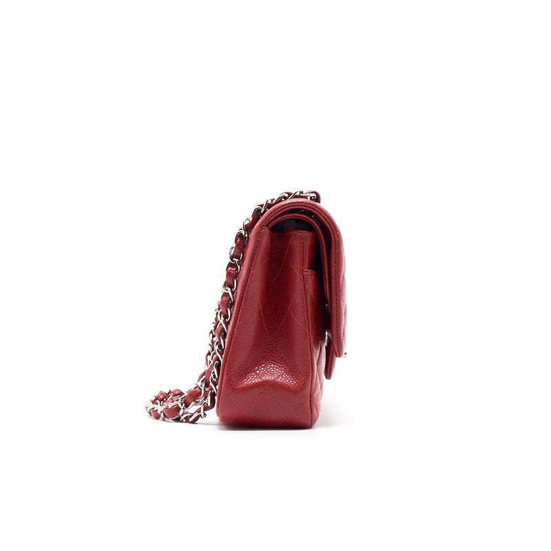 Chanel Classical Double Flap Medium Red Shoulder Bag